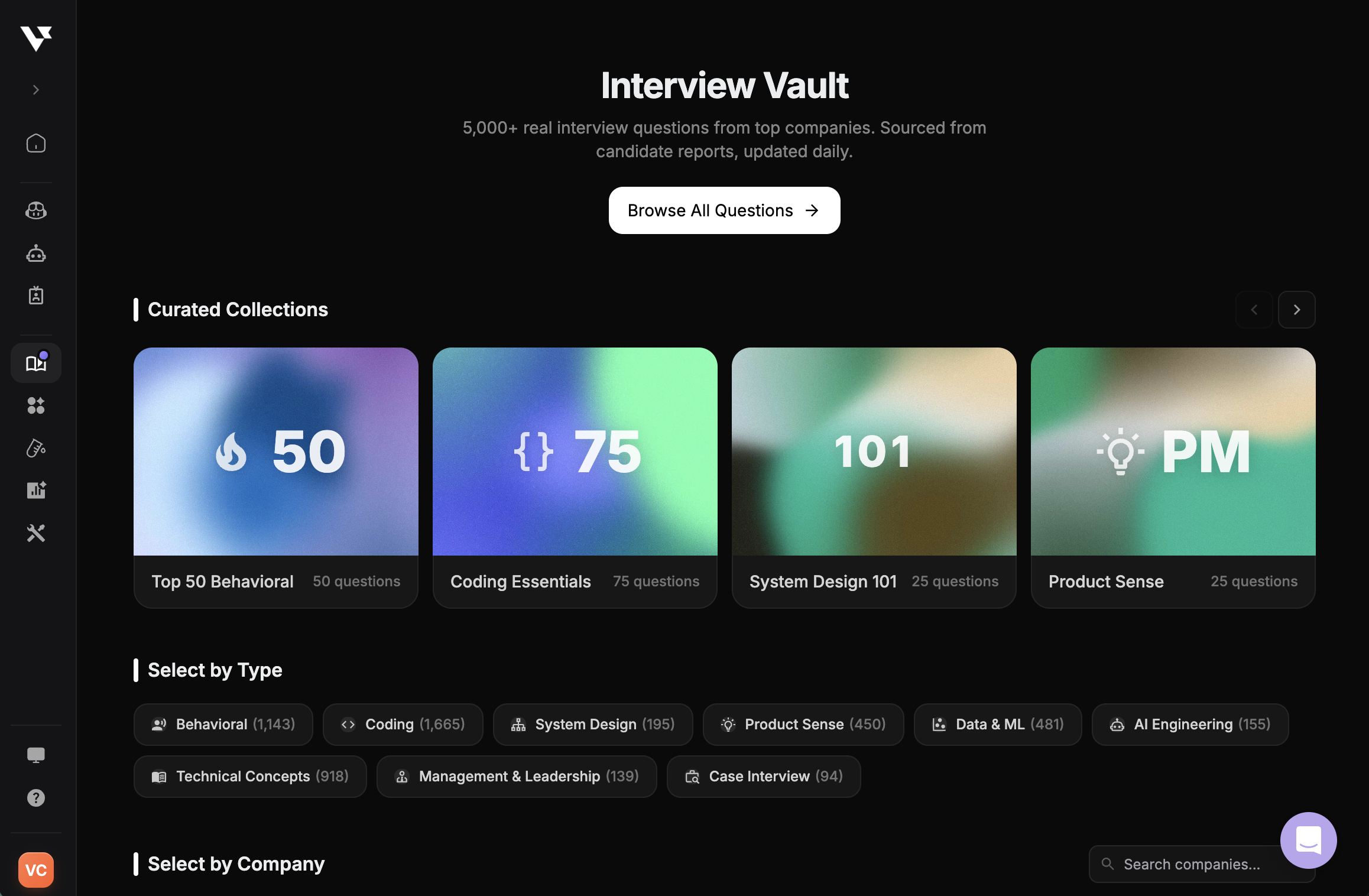 Question Bank - Verve AI - Documentation