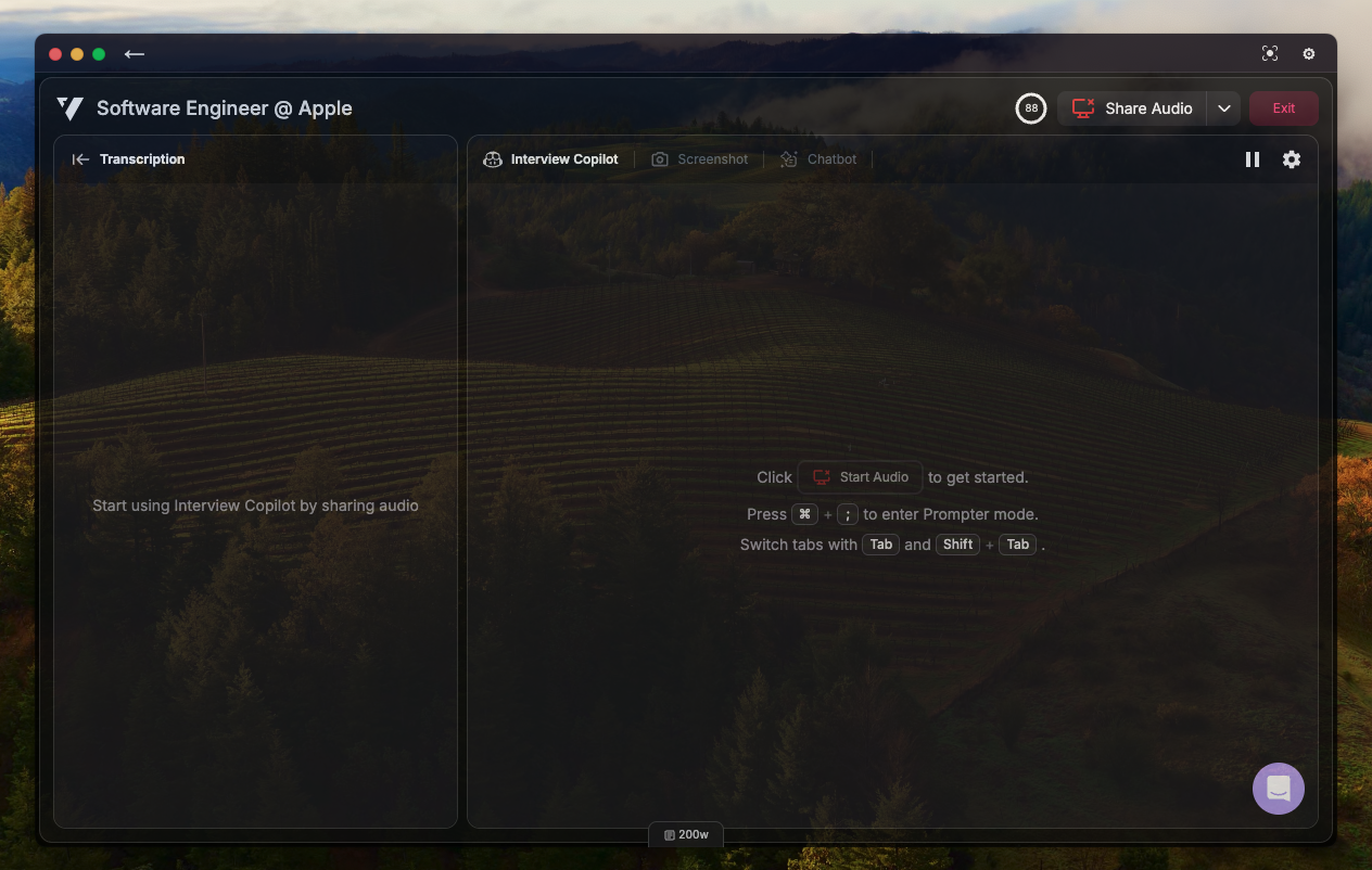 Modo de superposición transparente