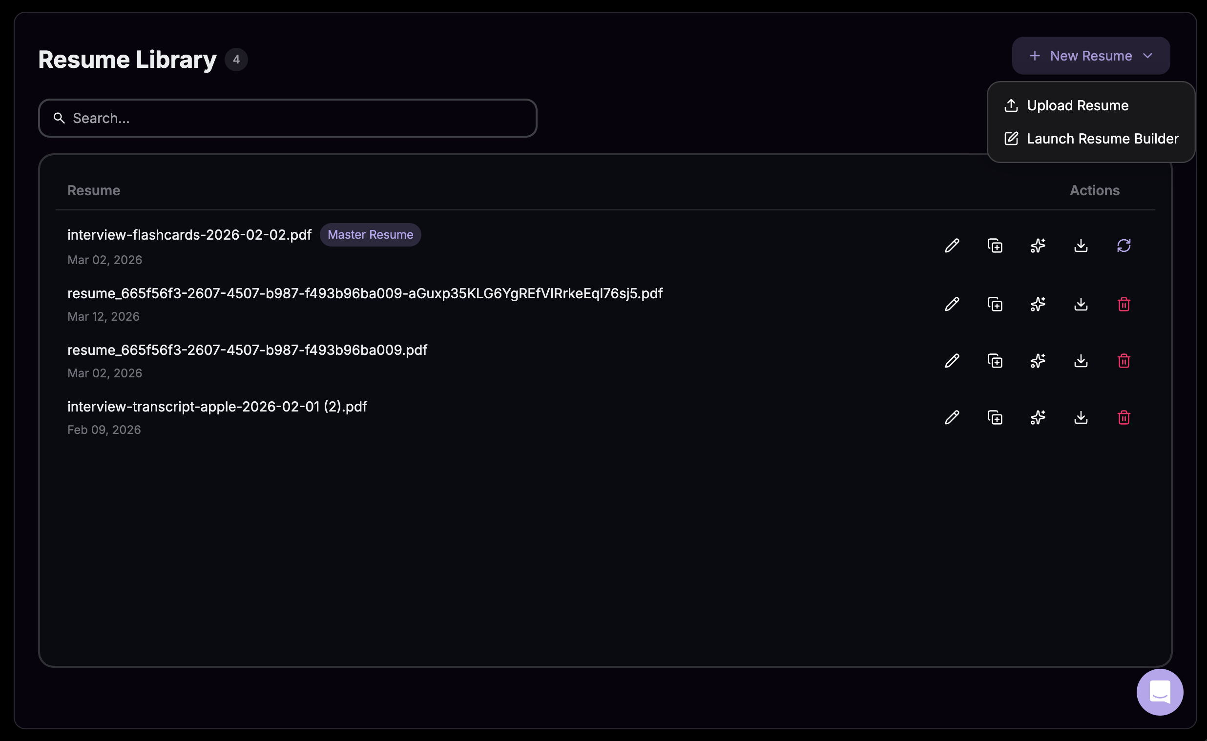 Plantillas y controles de formato del constructor de currículum