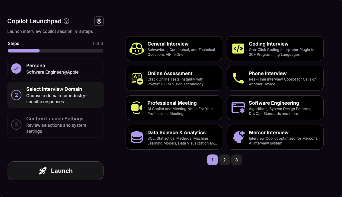 Select Phone Interview domain