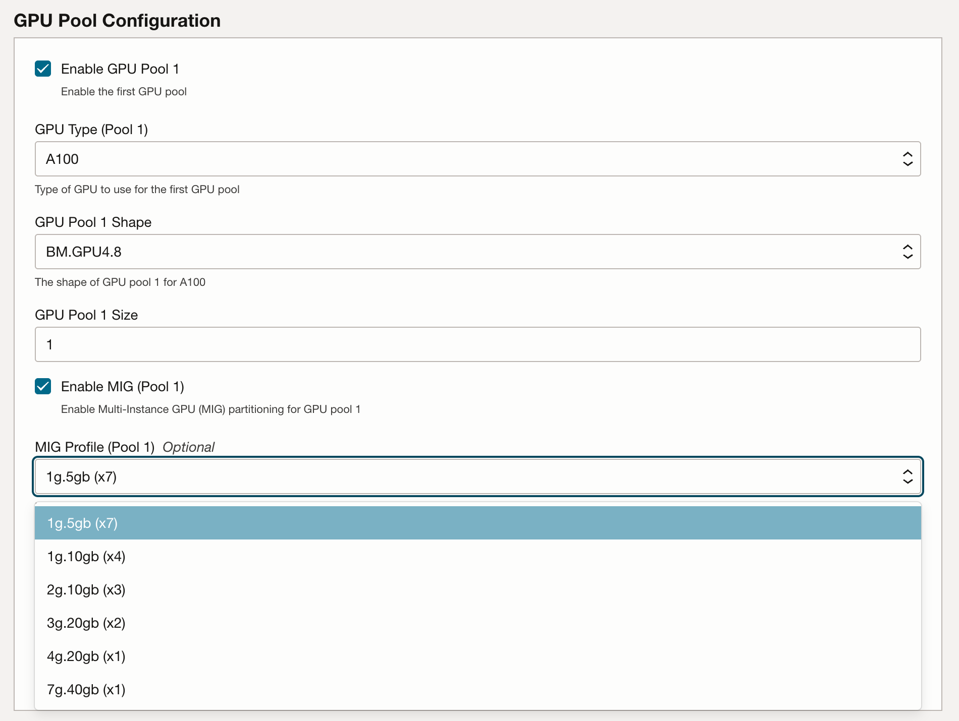 GPU Pool Configuration2