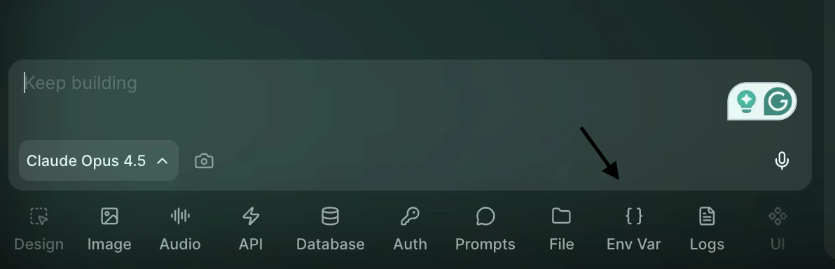 Vibecode ENV Variables