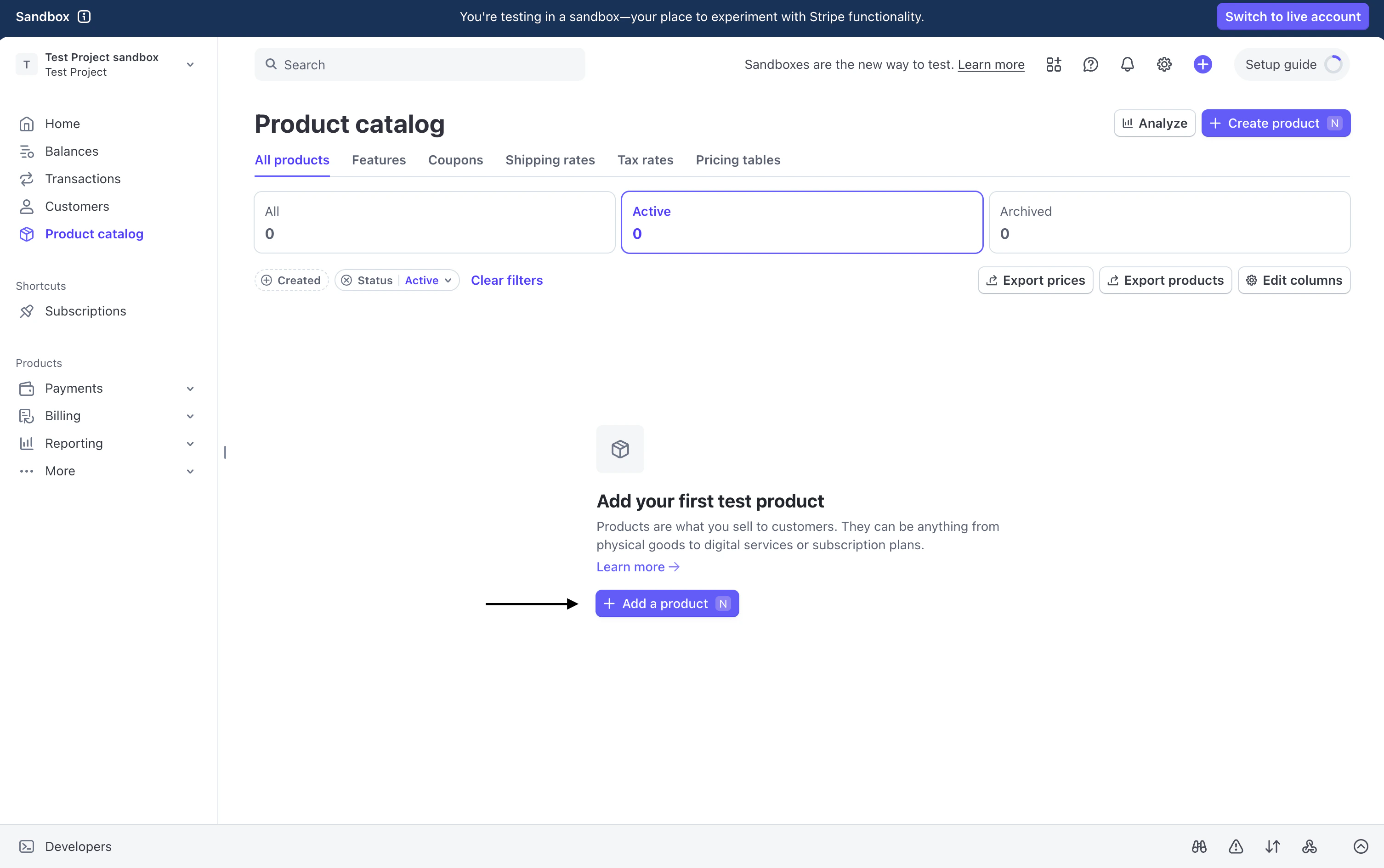 Create Product