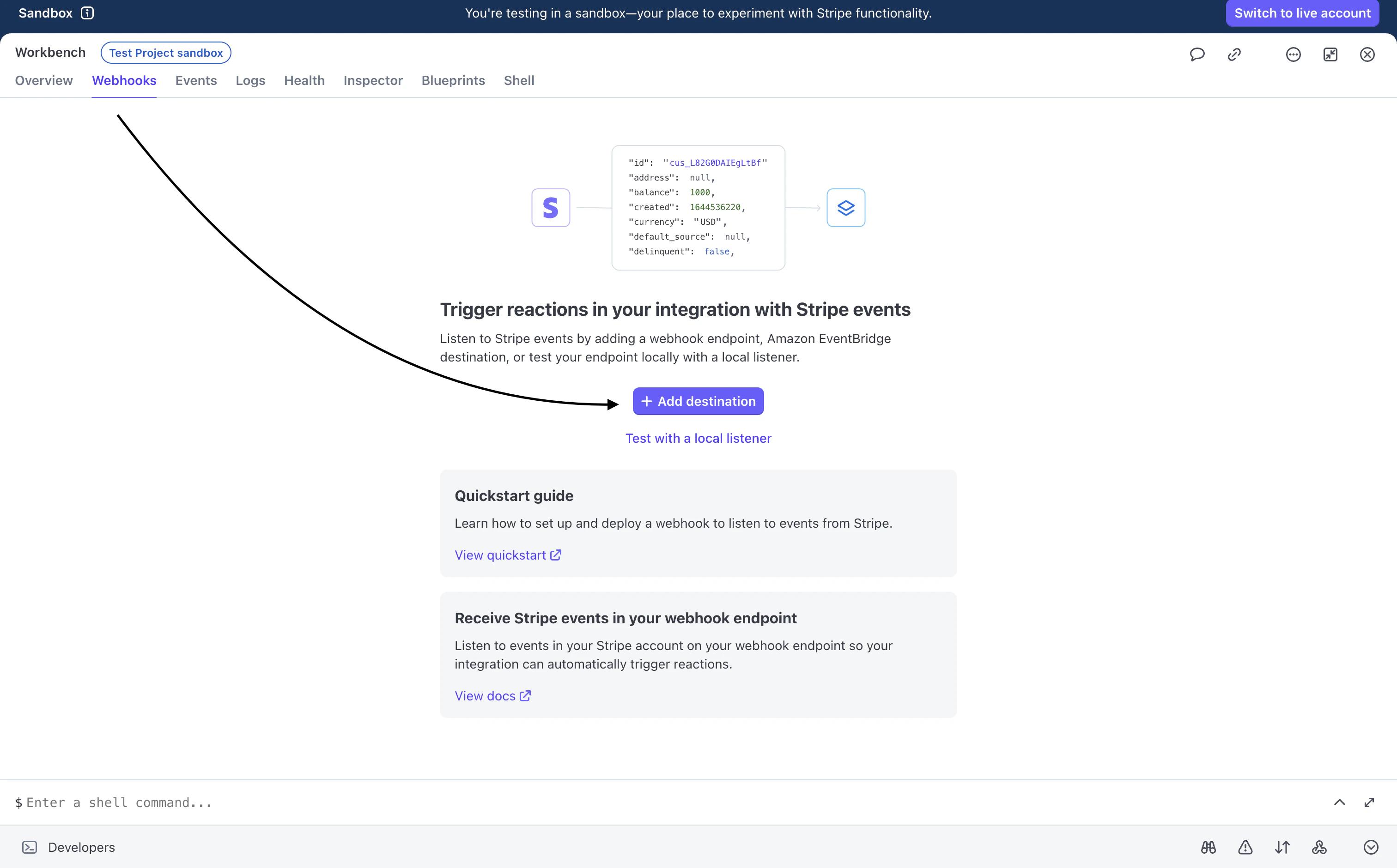 Webhook Step 2