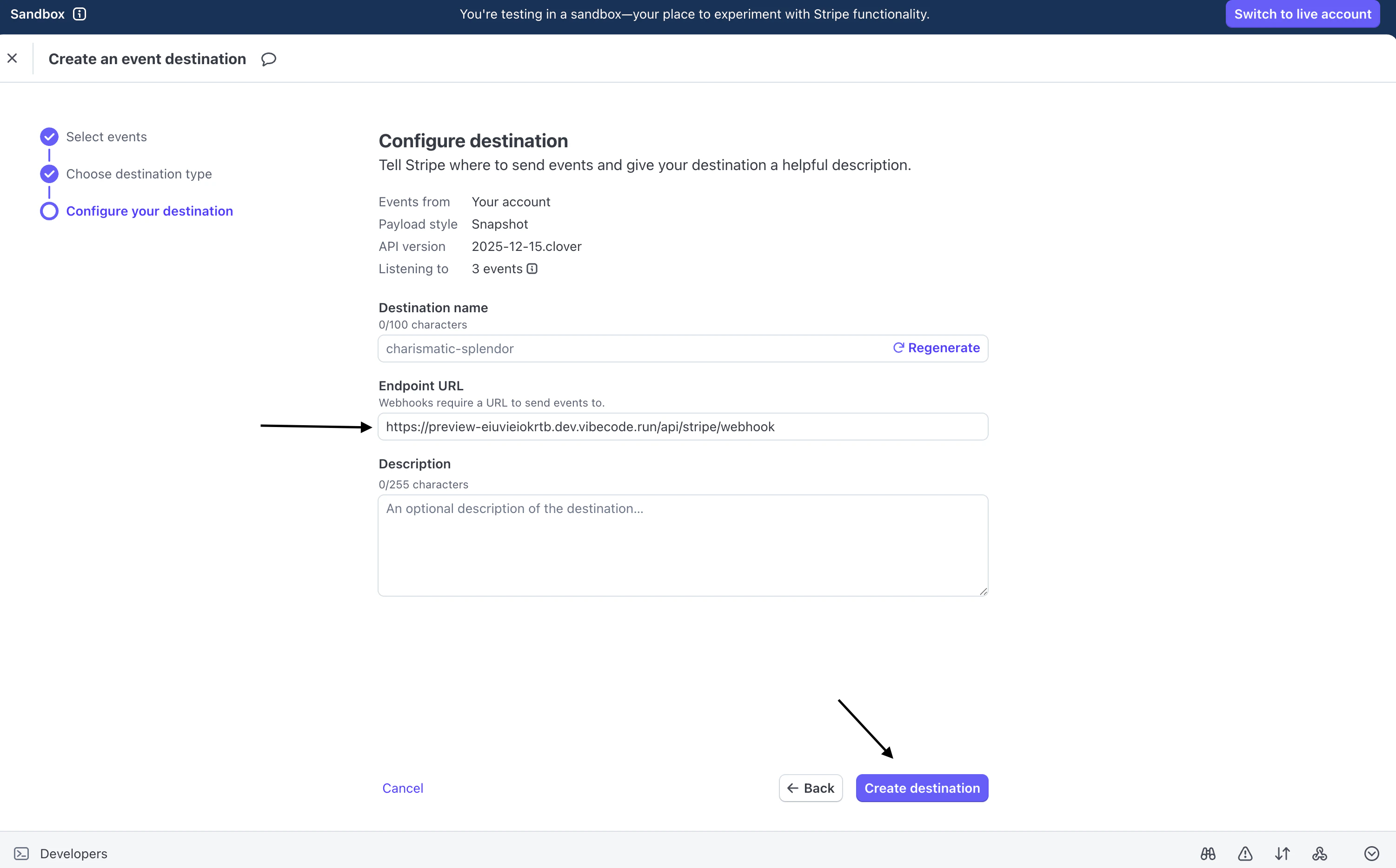 Webhook Step 6