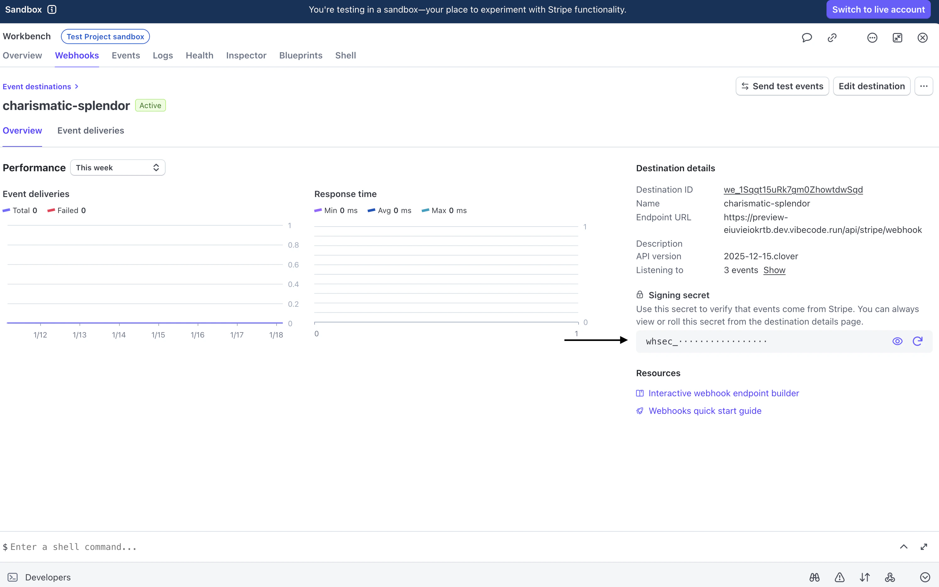 Webhook Step 7