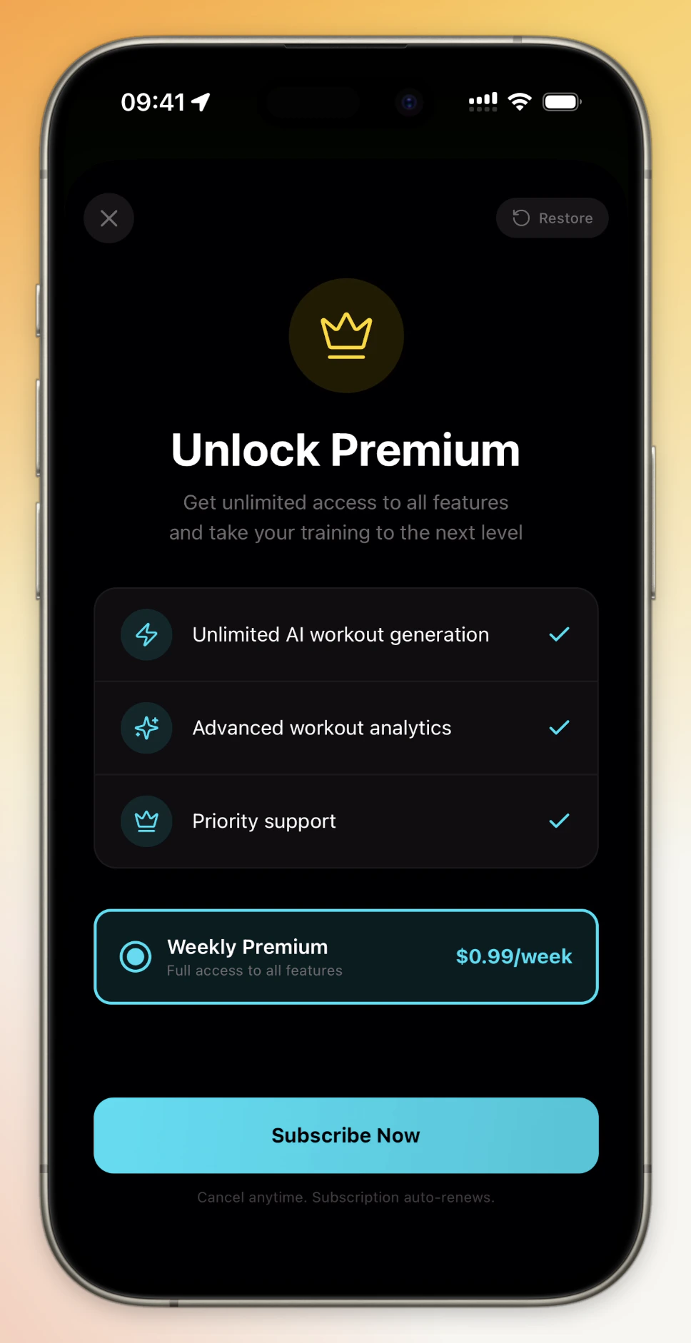 Paywall example