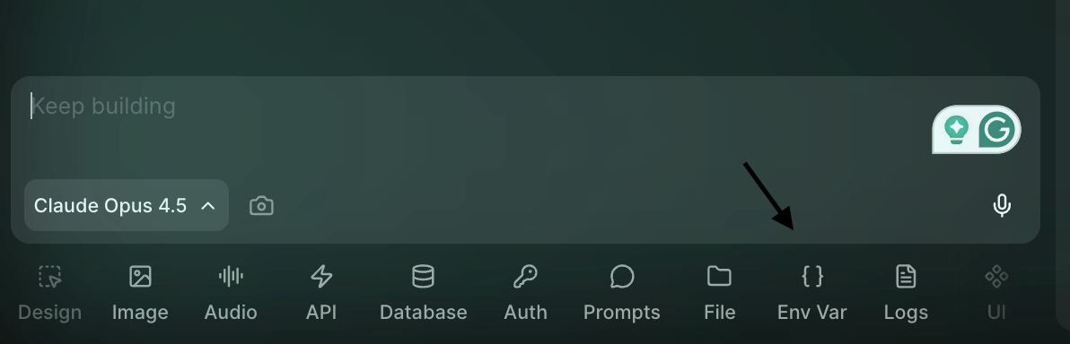 Vibecode ENV Variables