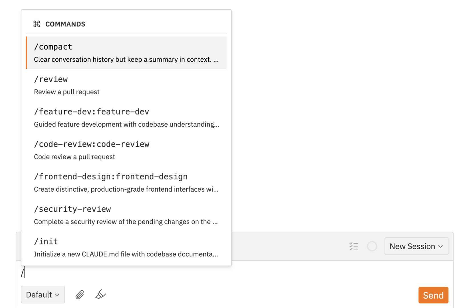 Slash Commands - Vibe Kanban