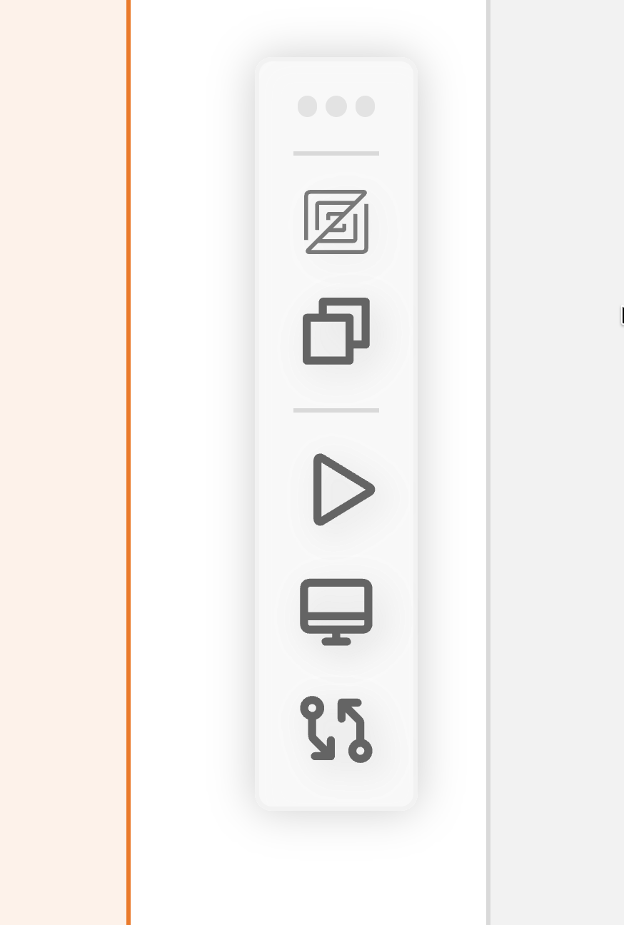 Context bar floating toolbar showing quick action buttons