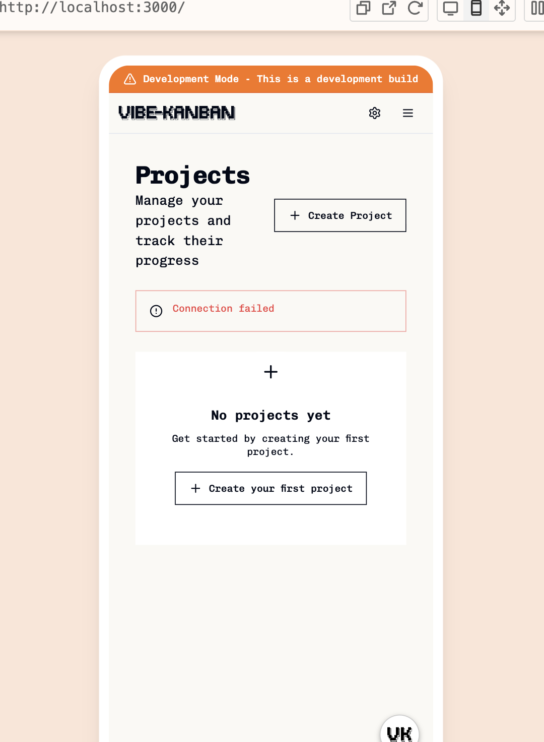 Preview panel in mobile device mode showing responsive view of the application