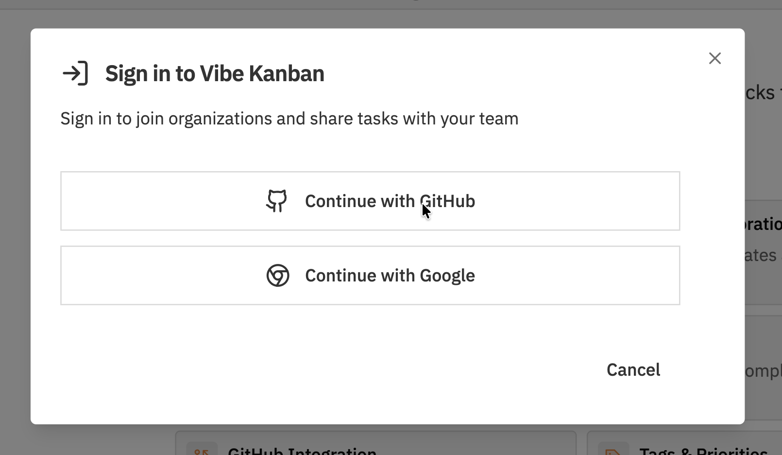 Getting Started with Cloud - Vibe Kanban