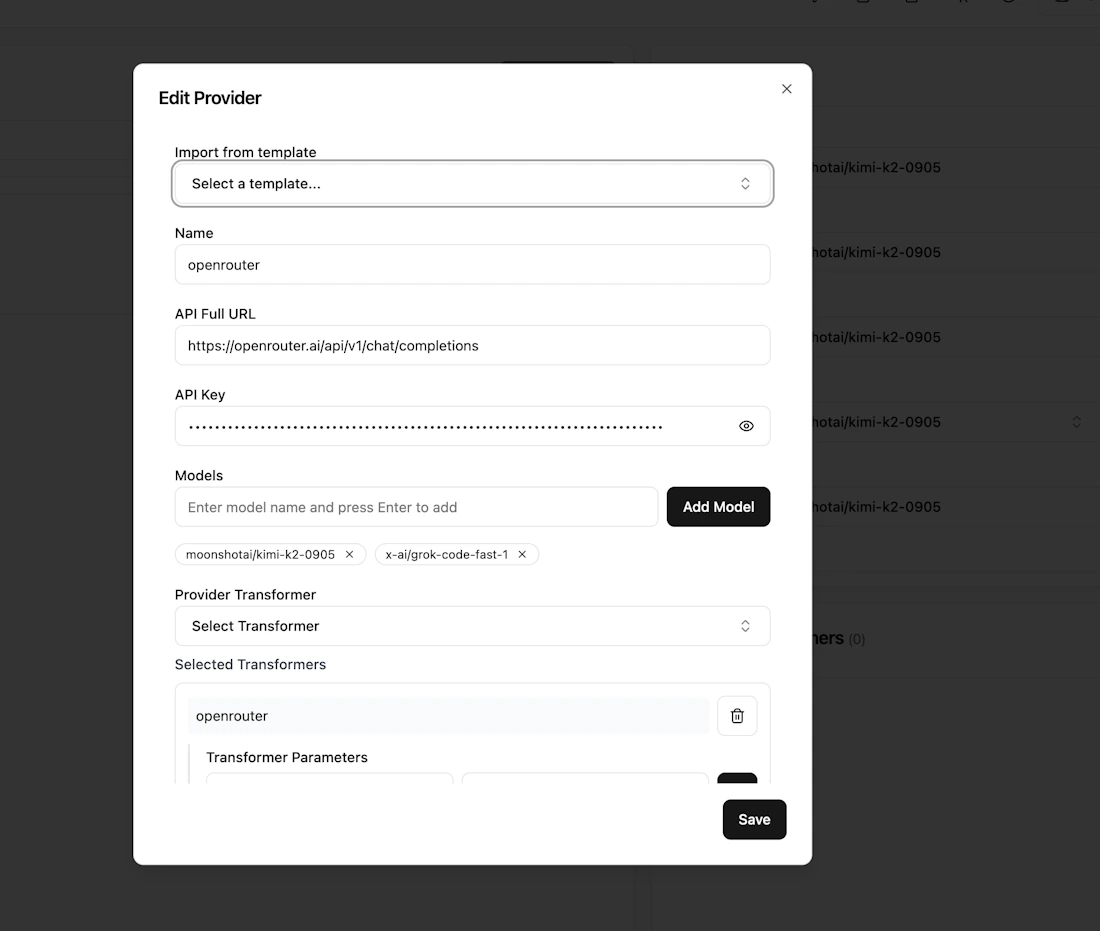 CCR (Claude Code Router) - Vibe Kanban