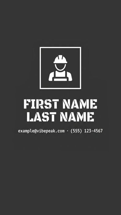 Charcoal Split outro template preview (portrait)