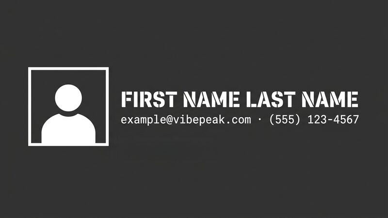 Charcoal Split outro template preview