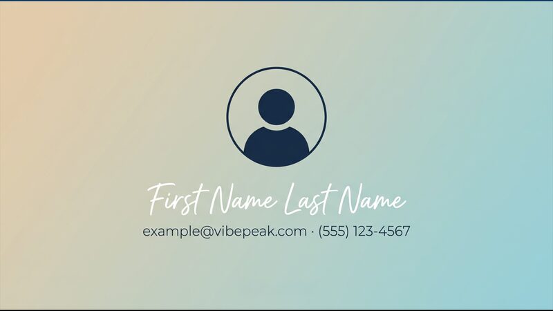 Gradient Script outro template preview