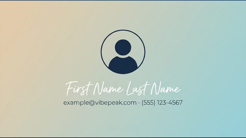Gradient Script outro template preview