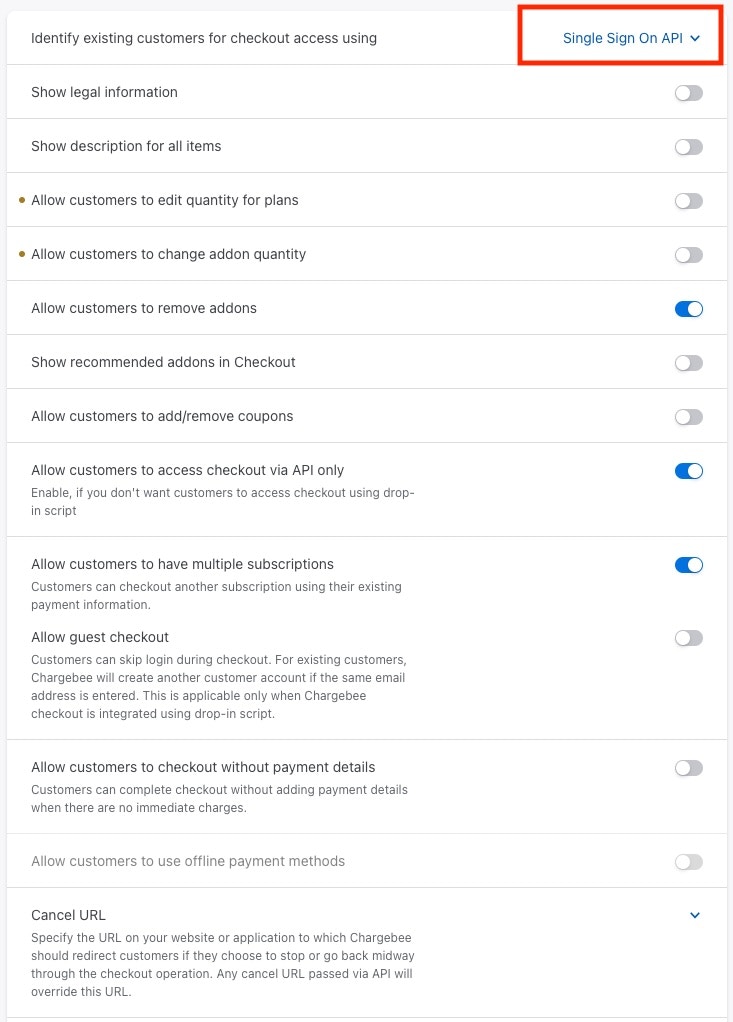 Checkout Configuration Jp