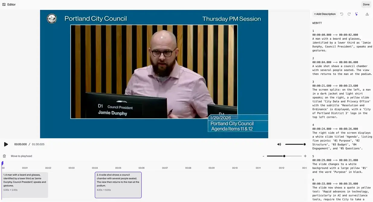 Using the Timeline Editor (detail)