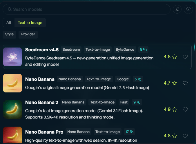 Model Picker