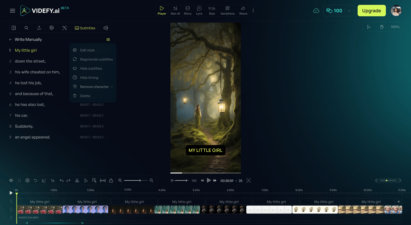 Default With Time Open Menu