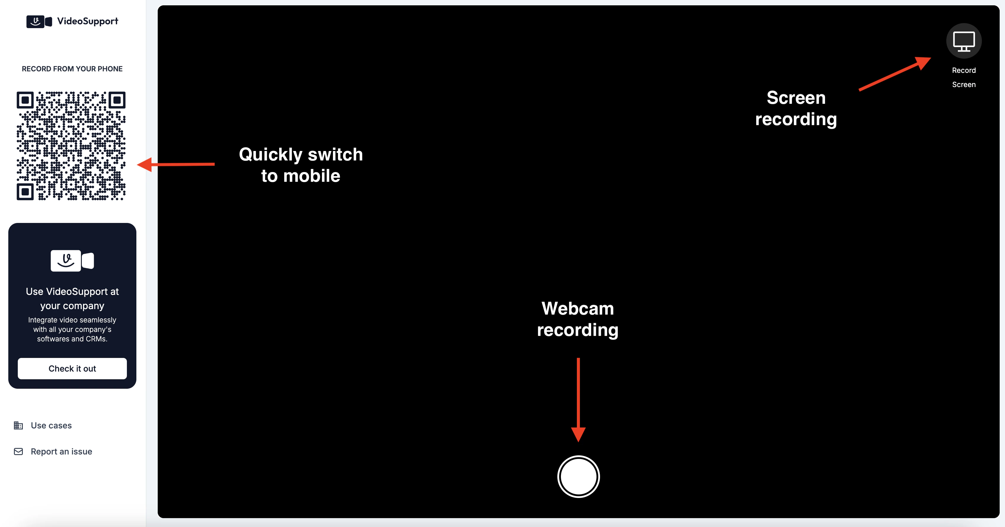 Recording screen
