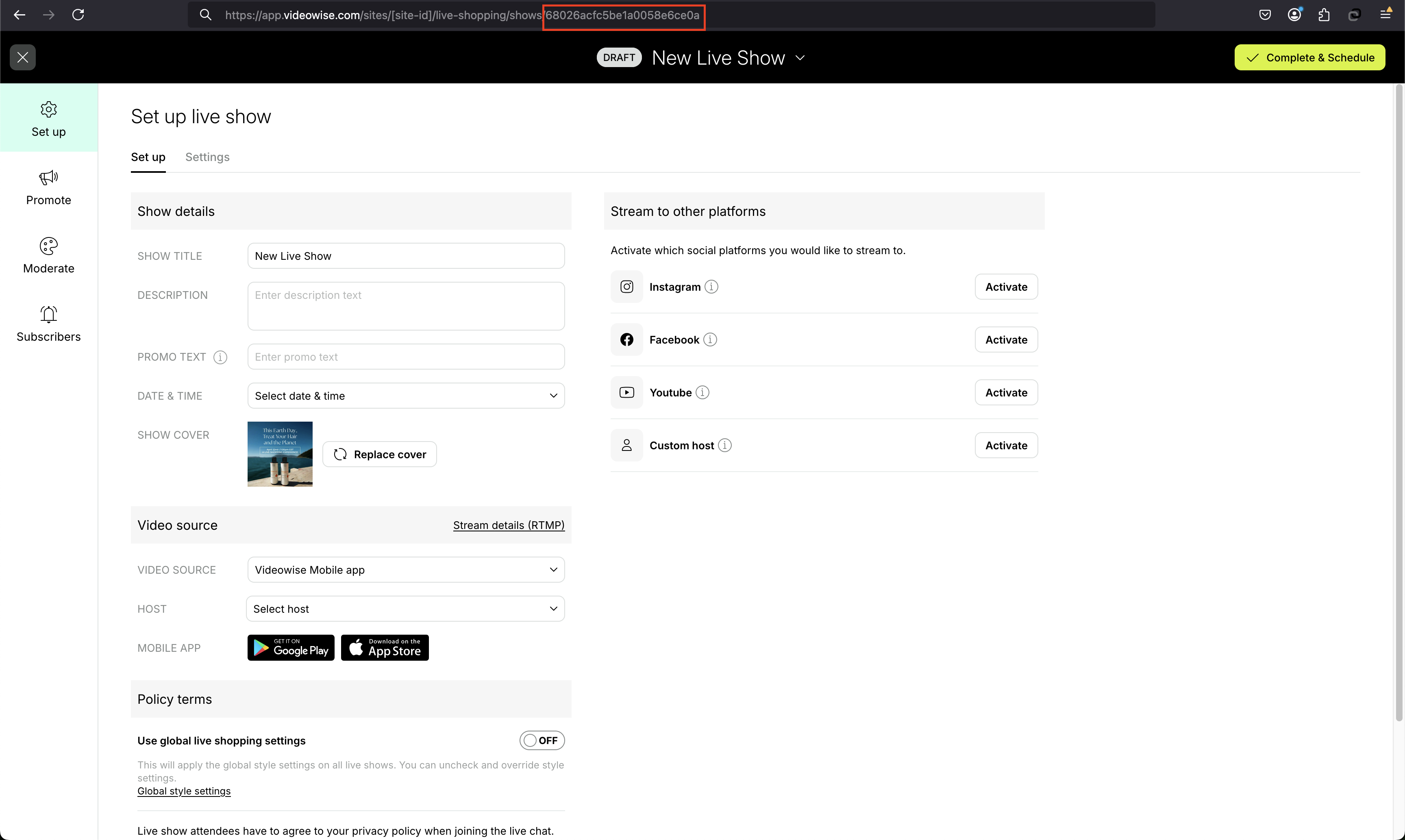 Copy the ID from the URL