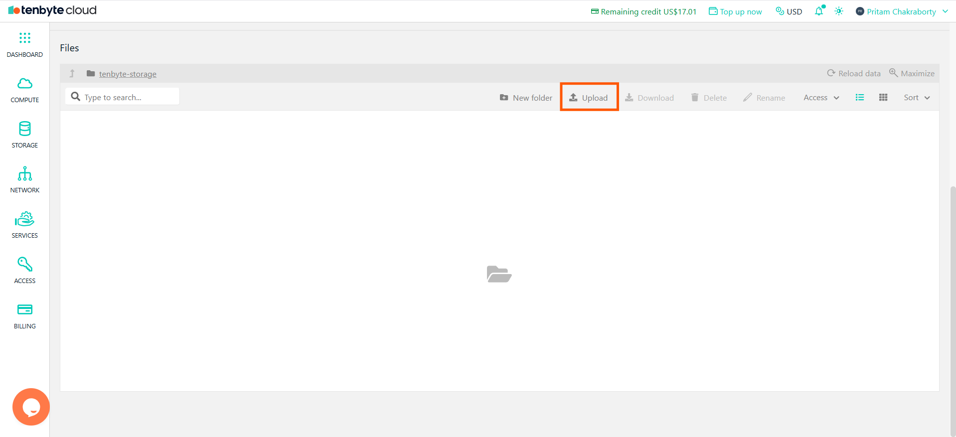 Upload Files to Your Bucket