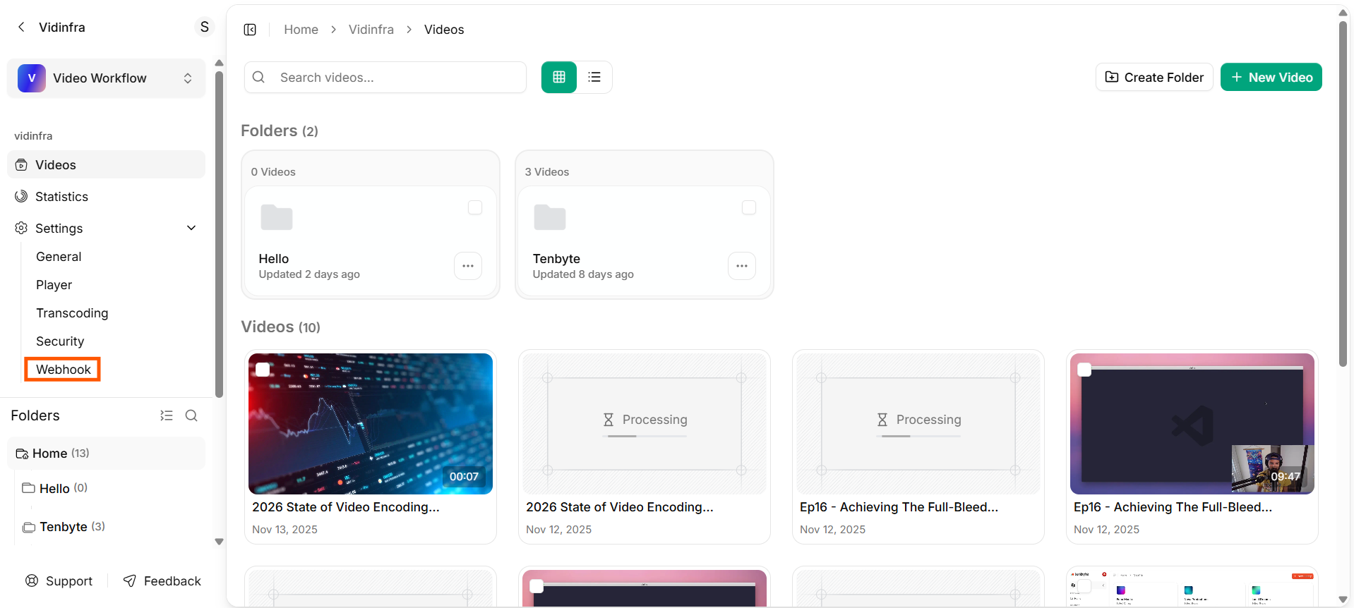 Webhook from Library