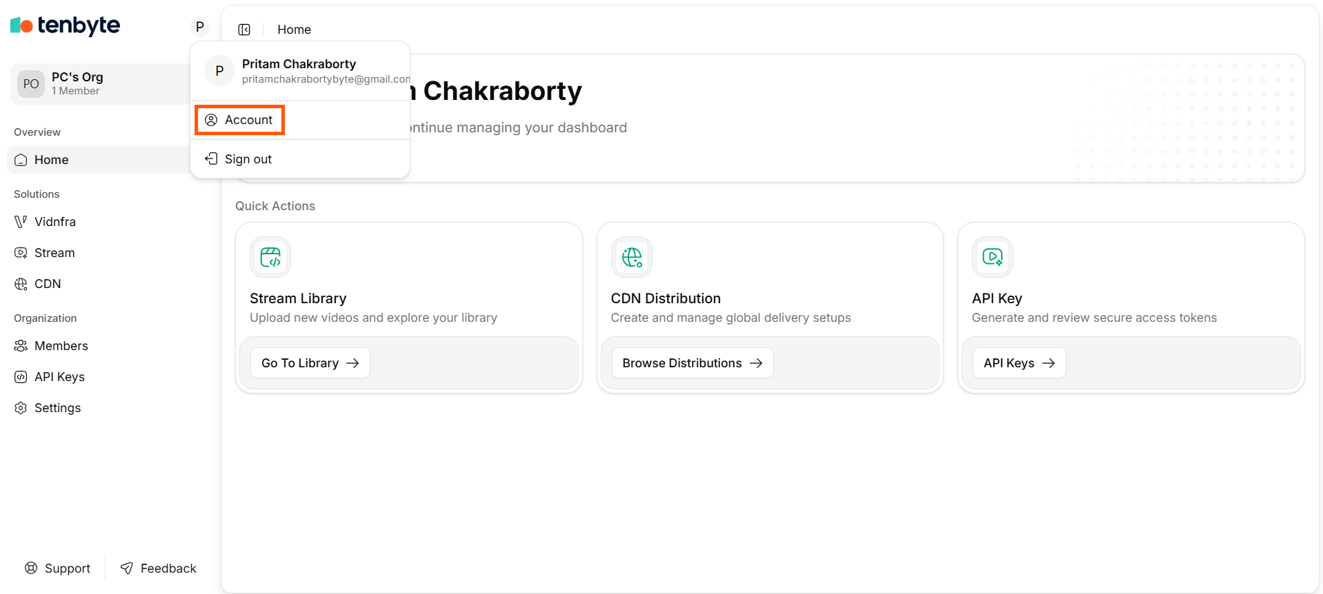 User Profile Settings - Product Documentation & Developer Hub