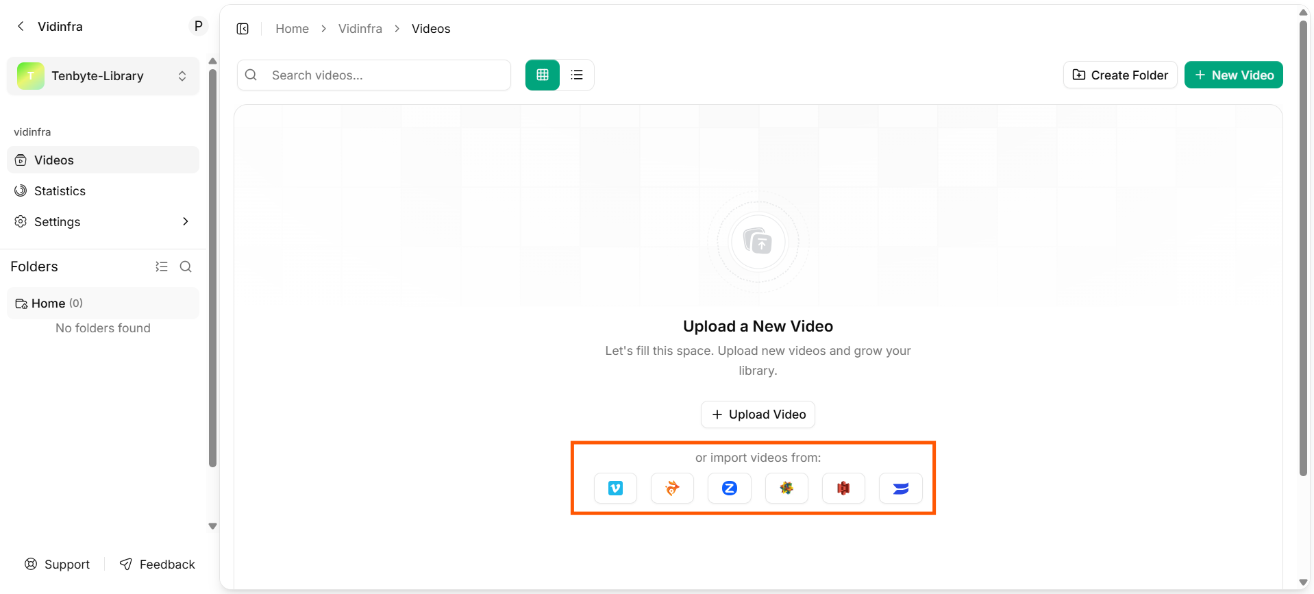 Import Existing Videos