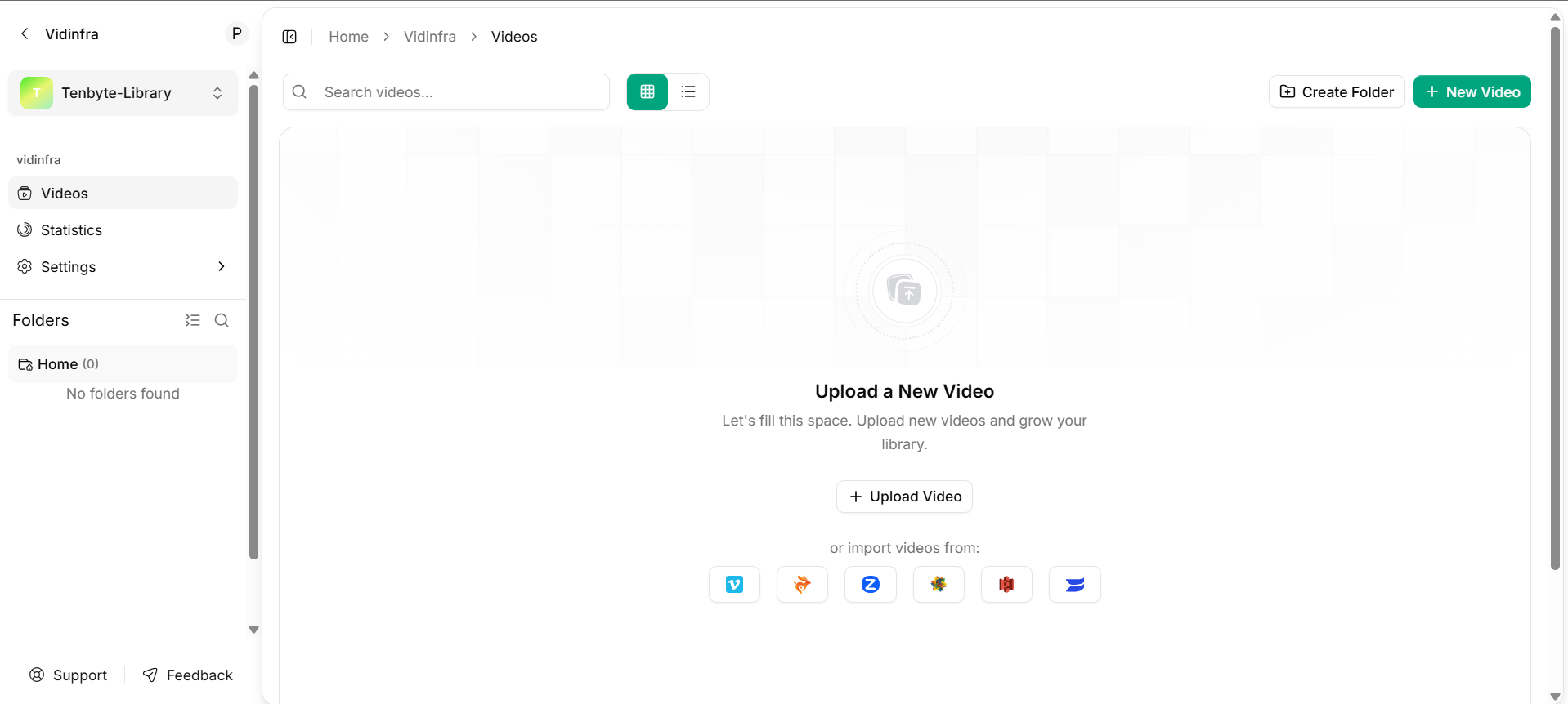 Video Library Dashboard