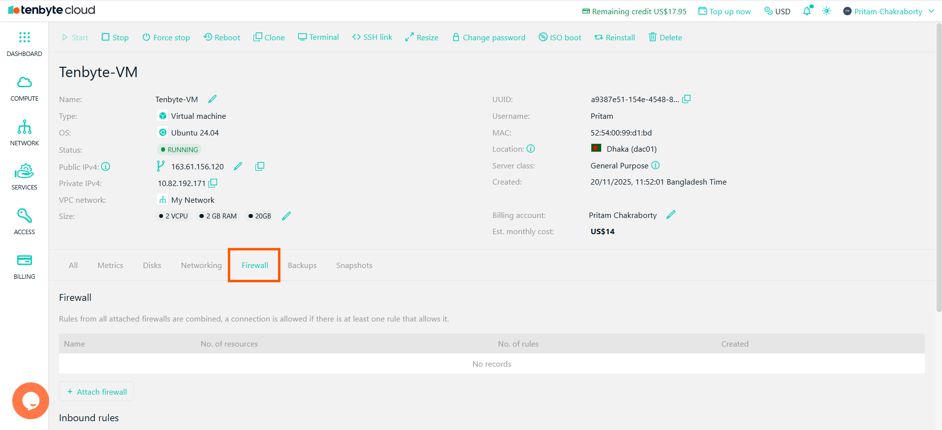 Configure Firewall Settings