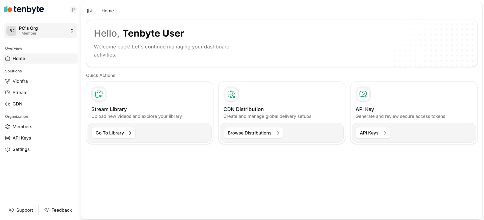 Tenbyte Dashboard