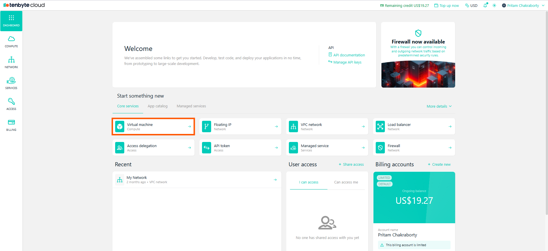 Tenbyte Cloud Virtual Machines - Product Documentation & Developer Hub