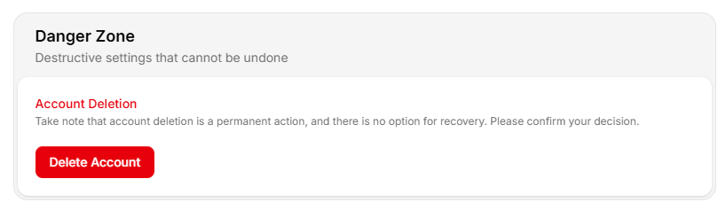 Critical Account Actions
