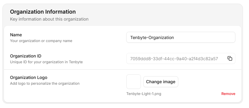 Organization Information