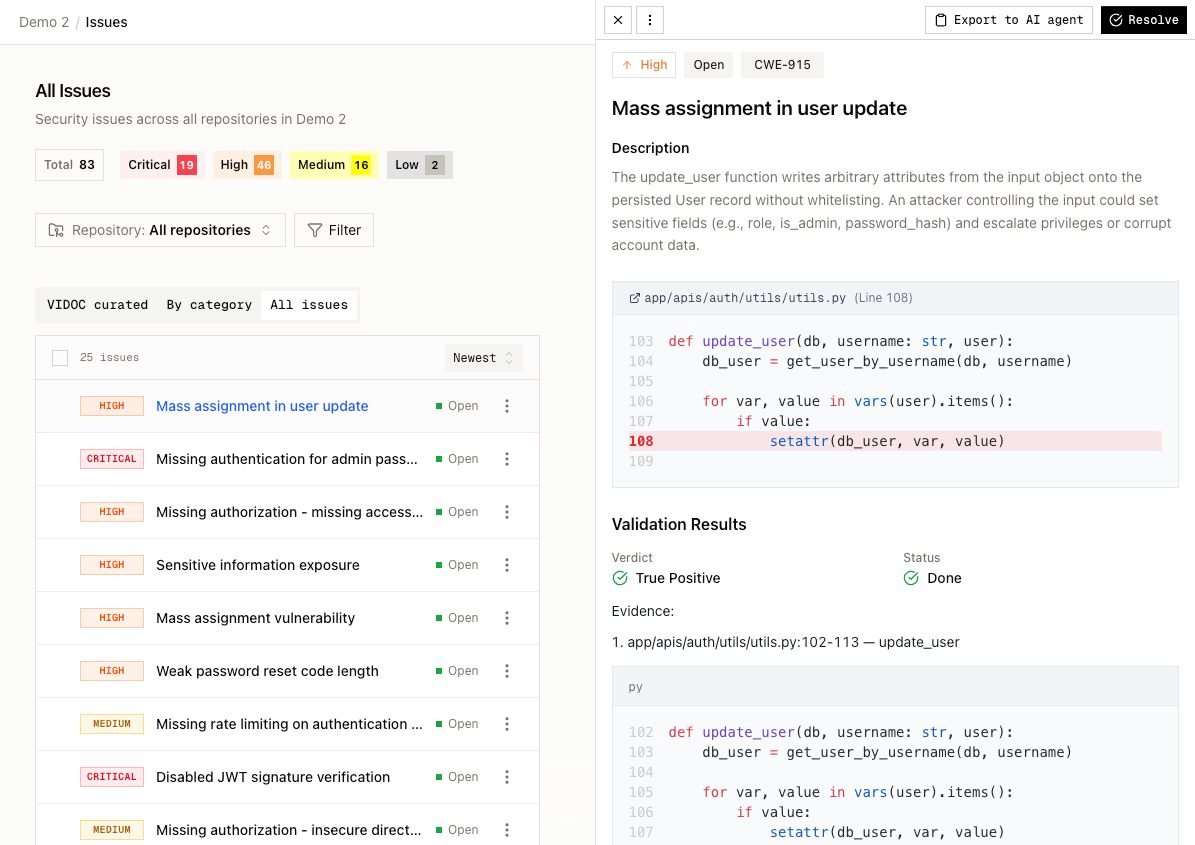 Finding details with code and validation results