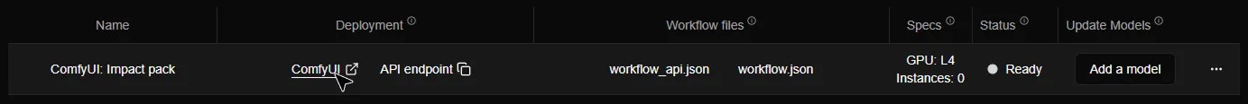 ComfyUI online worksapce