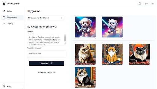 ViewComfy apps