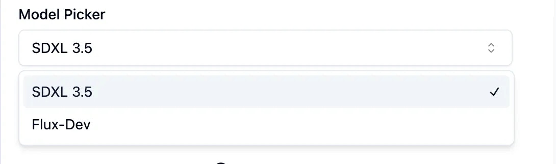 ViewComfy dropdown input