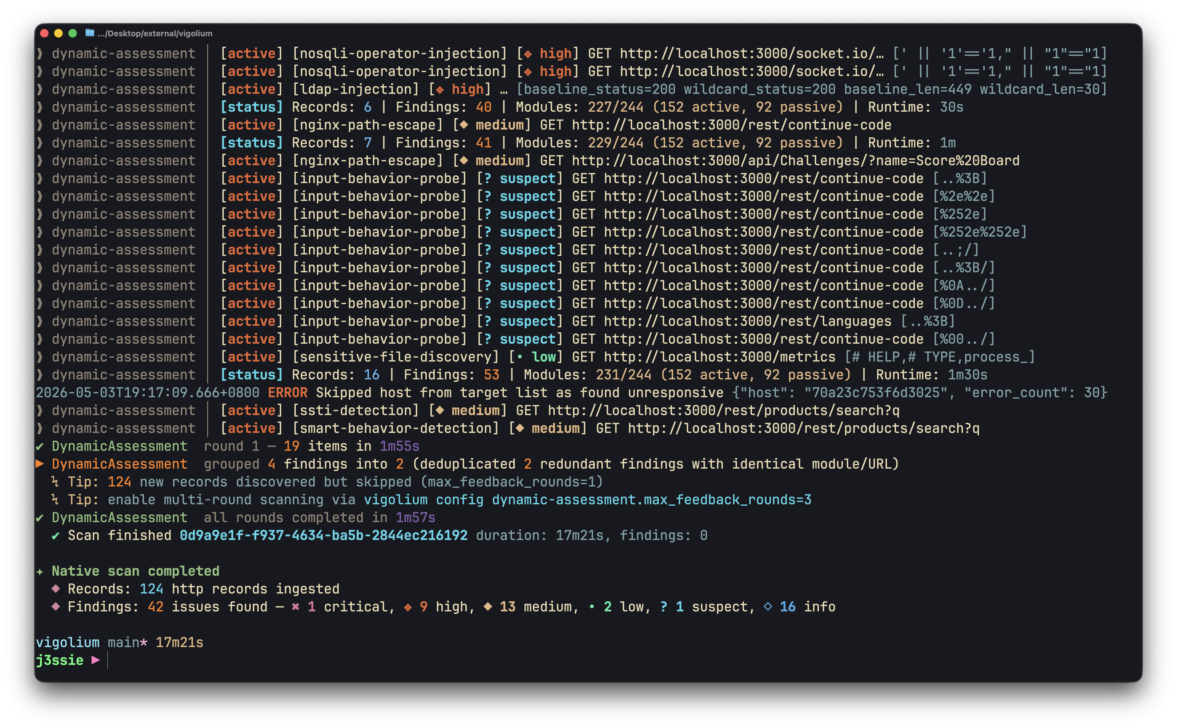 Native Scan & Stateless Scanning - Vigolium Documentation