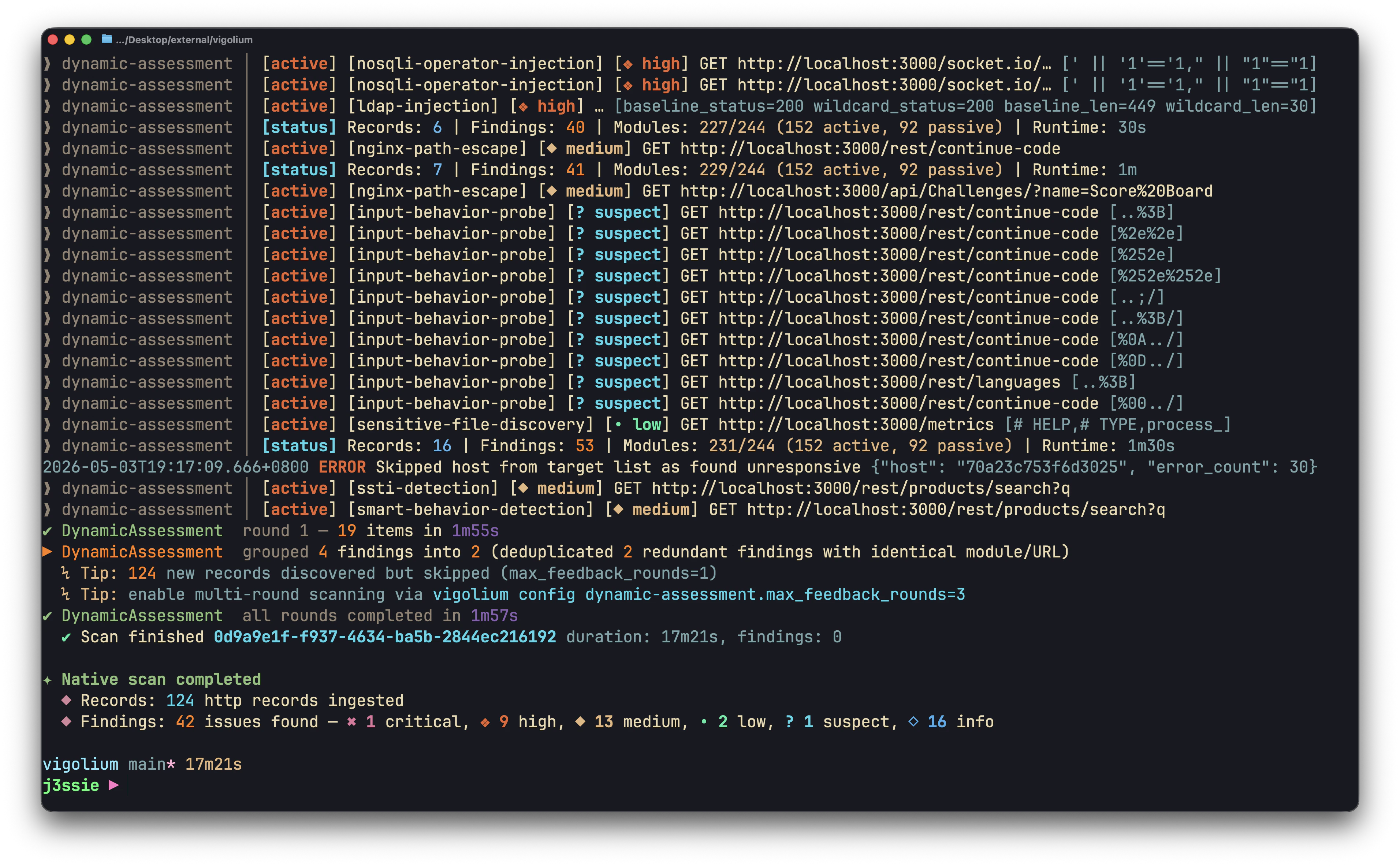 CLI Native Scan 2