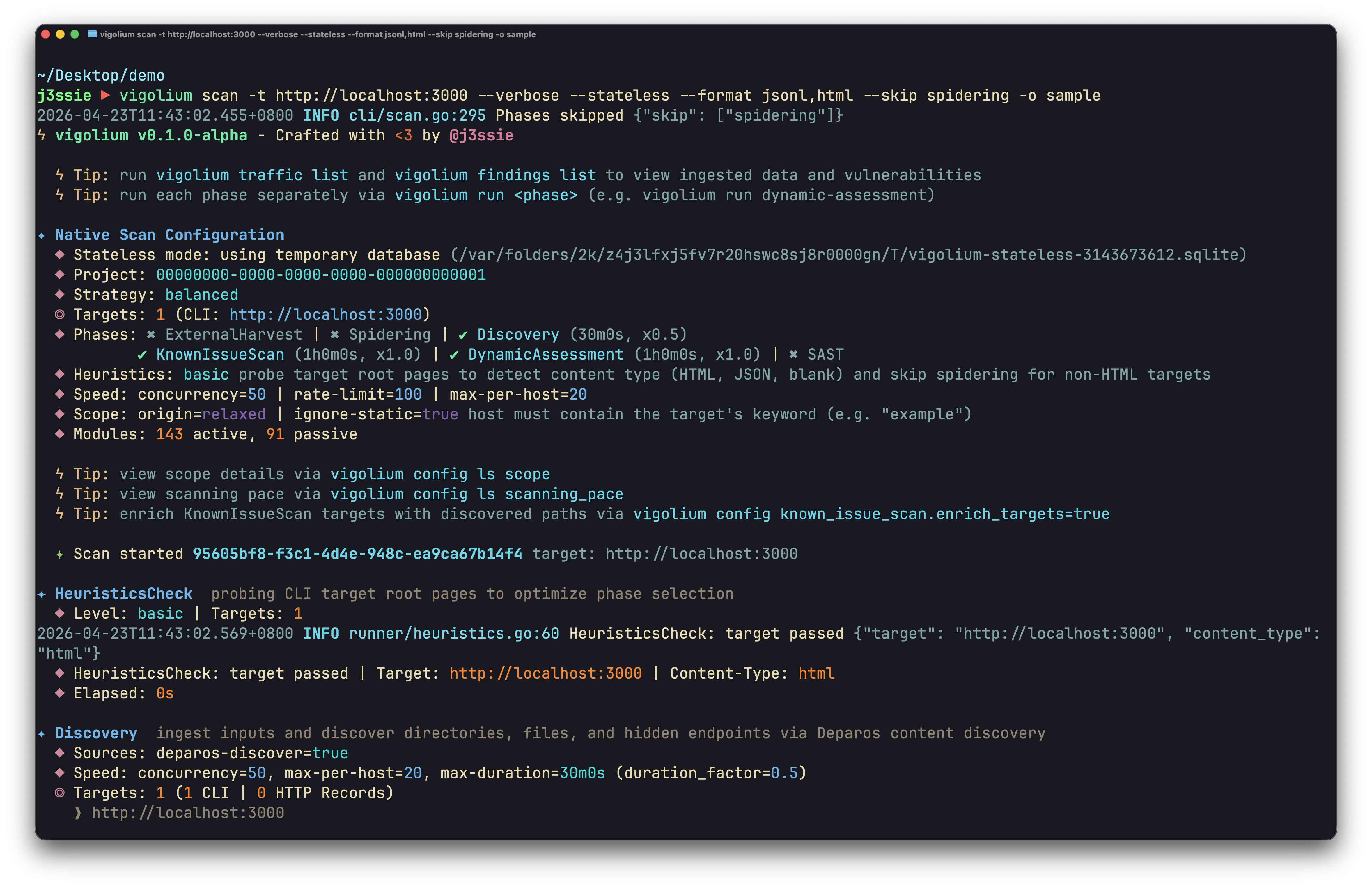 CLI Native Scan