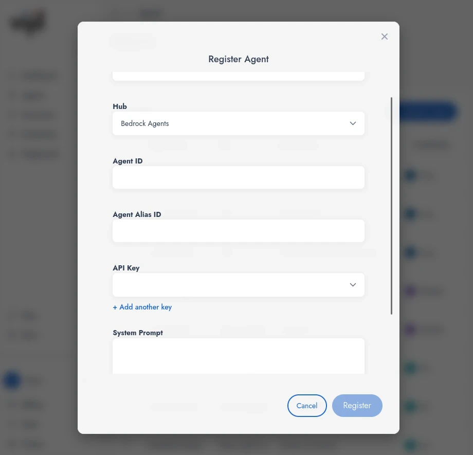 Setting up an AWS Bedrock Agents-based Agent in Vjil