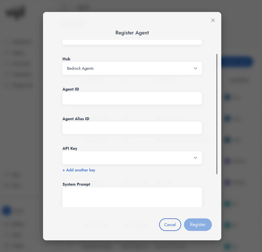 Setting up an AWS Bedrock Agents-based Agent in Vjil