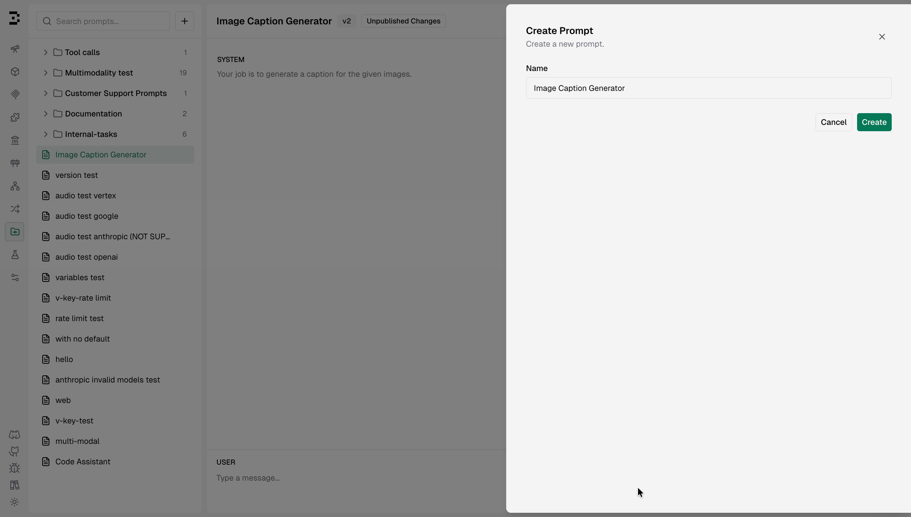 Create Prompt