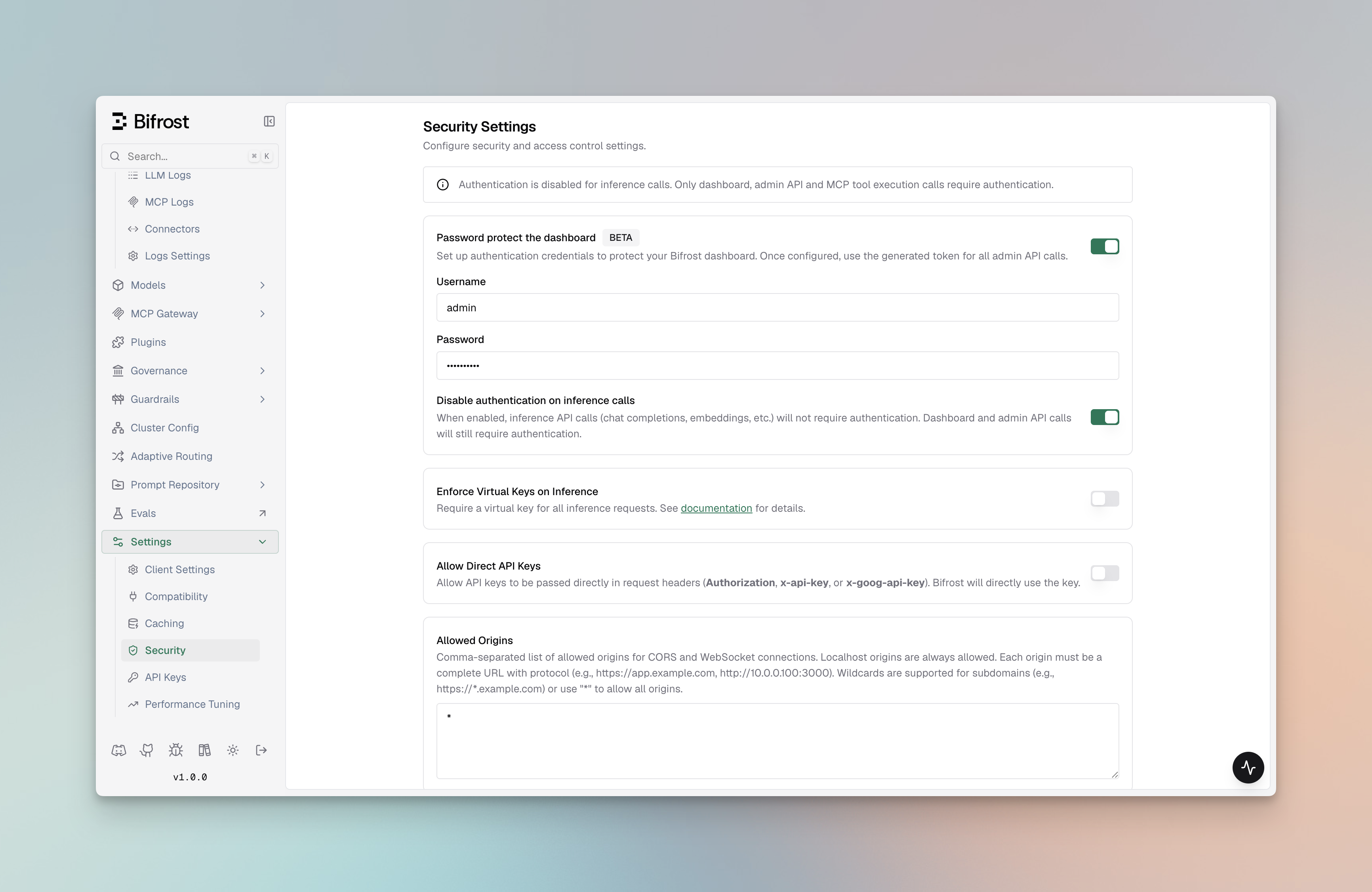Setting up auth