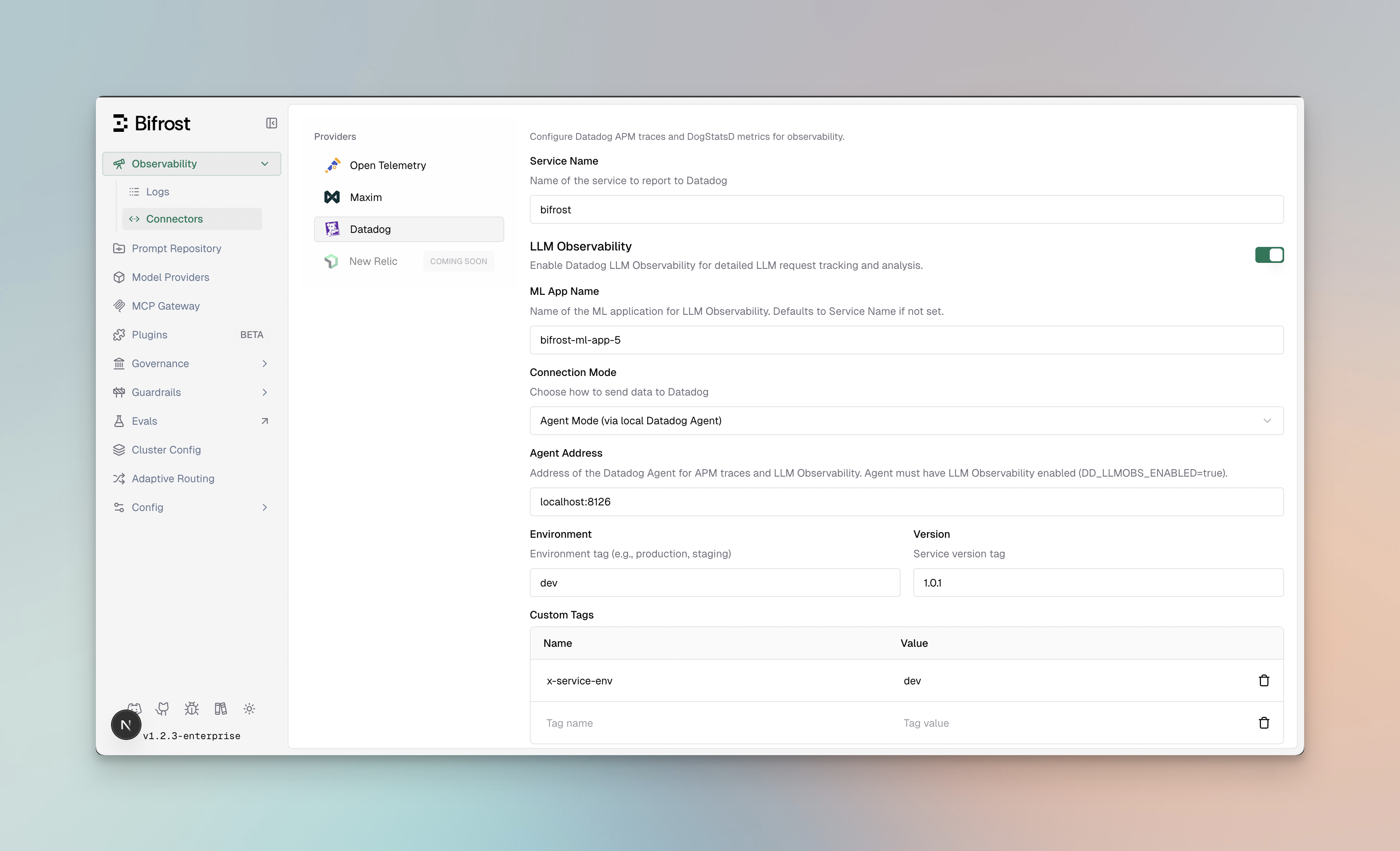 Datadog LLM Observability dashboard