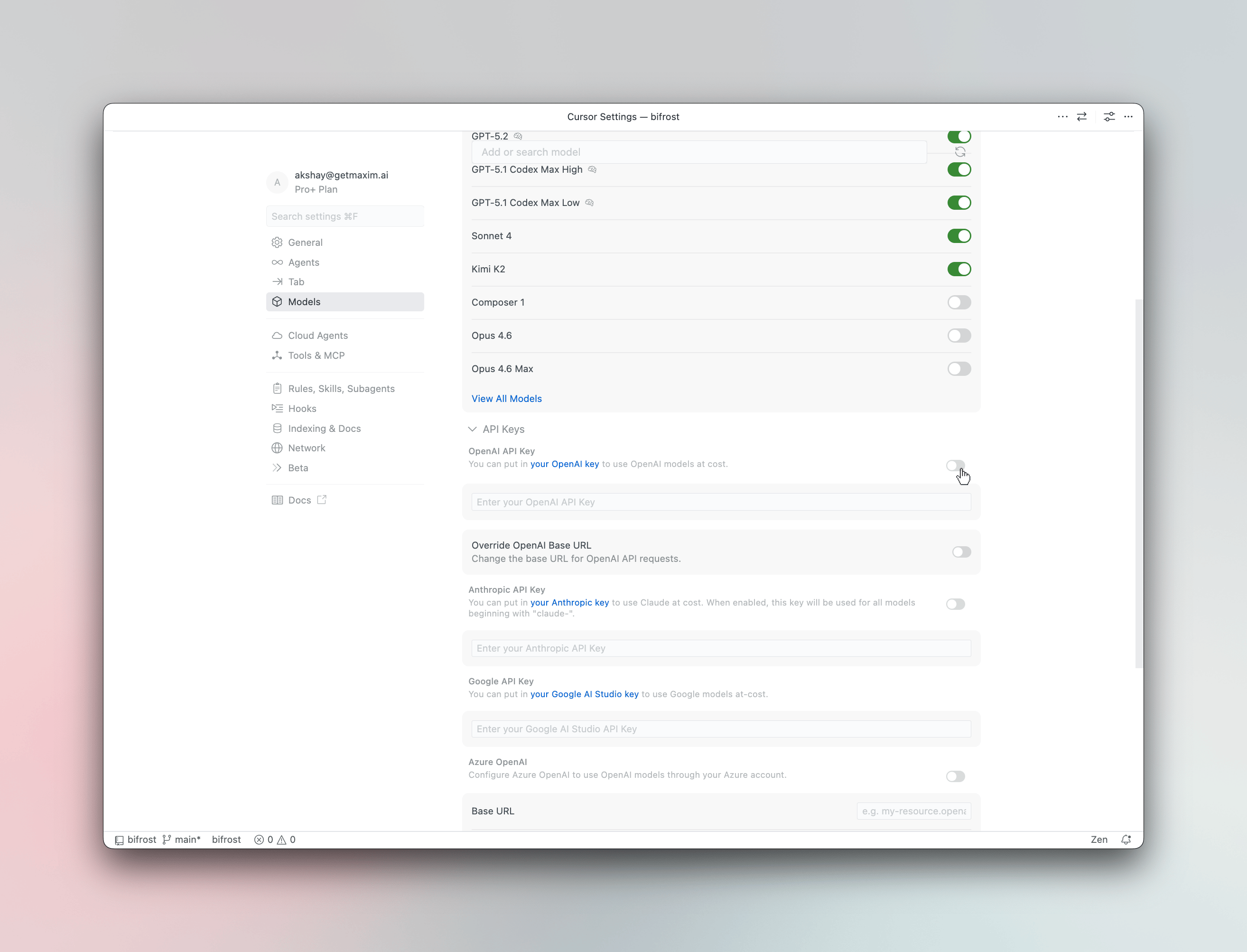 Setting up Vikat for Cursor